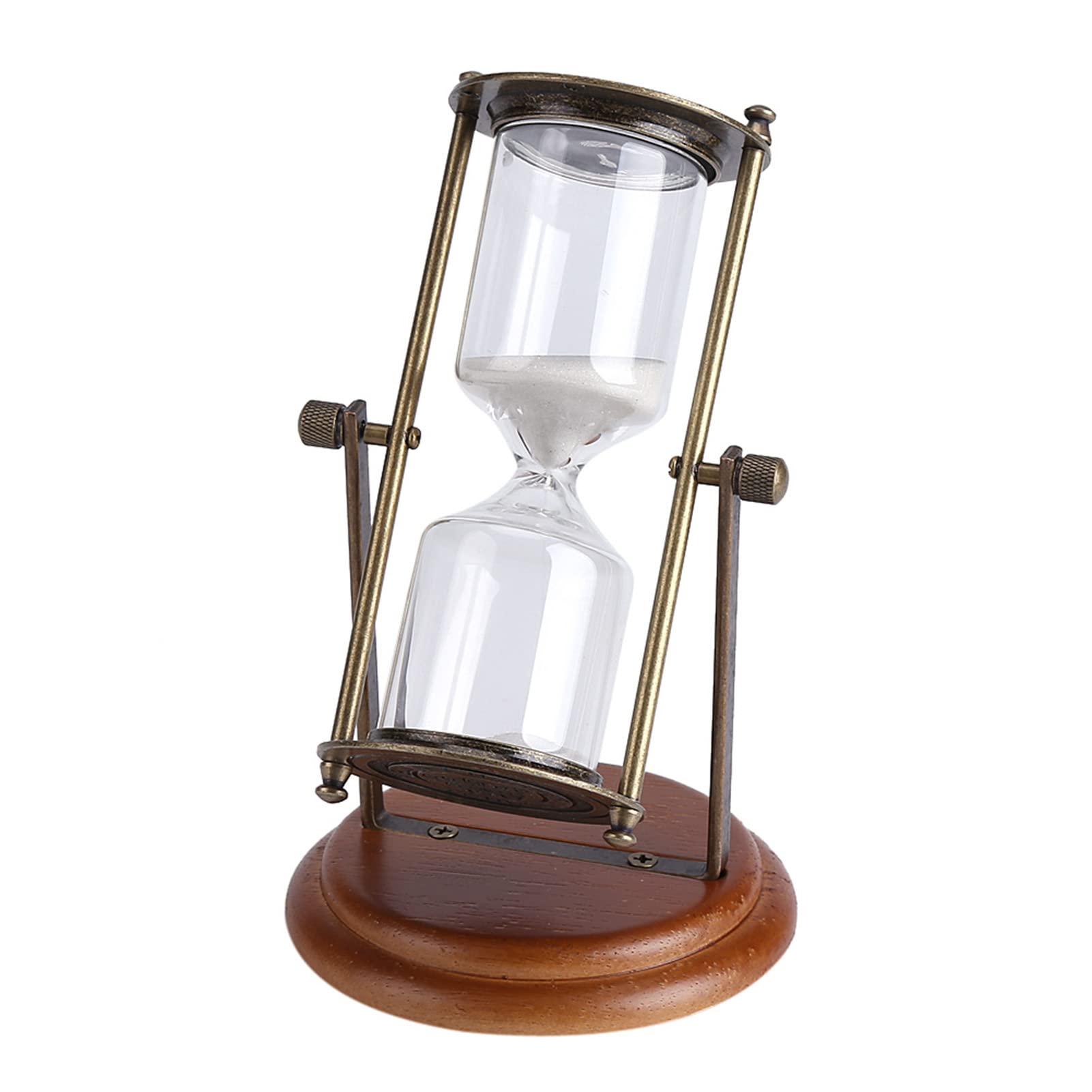 HEITIGN Refillable Hourglass 23/17/16/15 Minutes Metal Rotating Glass Timer Clock Hourglass Table Ornament Home Decor Choice