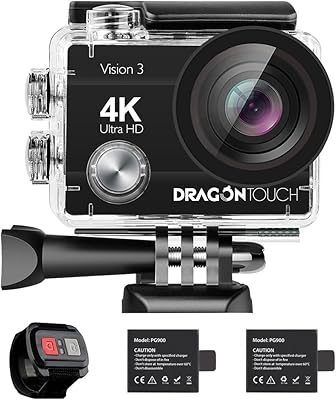 Caméra d'action Dragon Touch Vision 3 4K