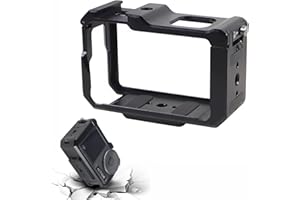 LILITURF Aluminum Cage for DJI Action 5 Pro Action 4 Action 3 Camera, Protective Metal Frame, Protective Hard Case