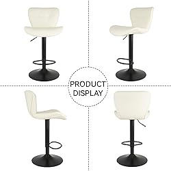 Nalupatio Modern Bar Stools Set of 4, Adjustable