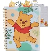 Winnie the Pooh Tab Journal Notebook, Spiral Bound, 96 Lined Pages, 8 x 7 inches