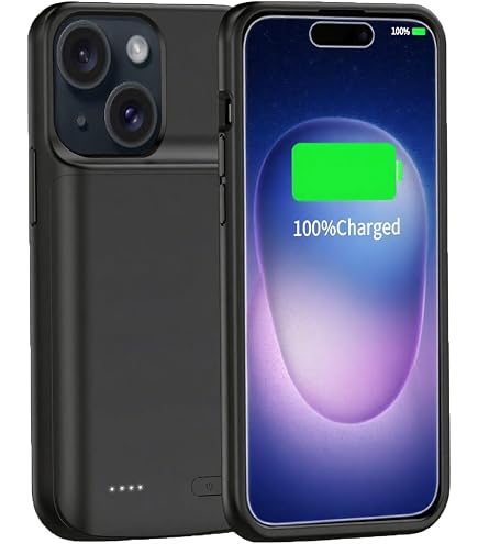 Coque Batterie Pour IPhone 15/15Pro, 7000mAh Ultra-Mince Pour Recharger En Bougeant