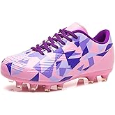 MIFAWA Kids Soccer Cleats Boys Girls Youth Football Cleats for Boys Girls Athletic Outdoor Soccer Shoes Lightweight Teenager Unisex Training Football Shoes for Little and Big Kid