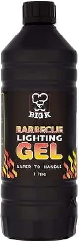 Topline Big K Odourless Firelighter Gel 1000ml for BBQs Fires Log Burners view 1