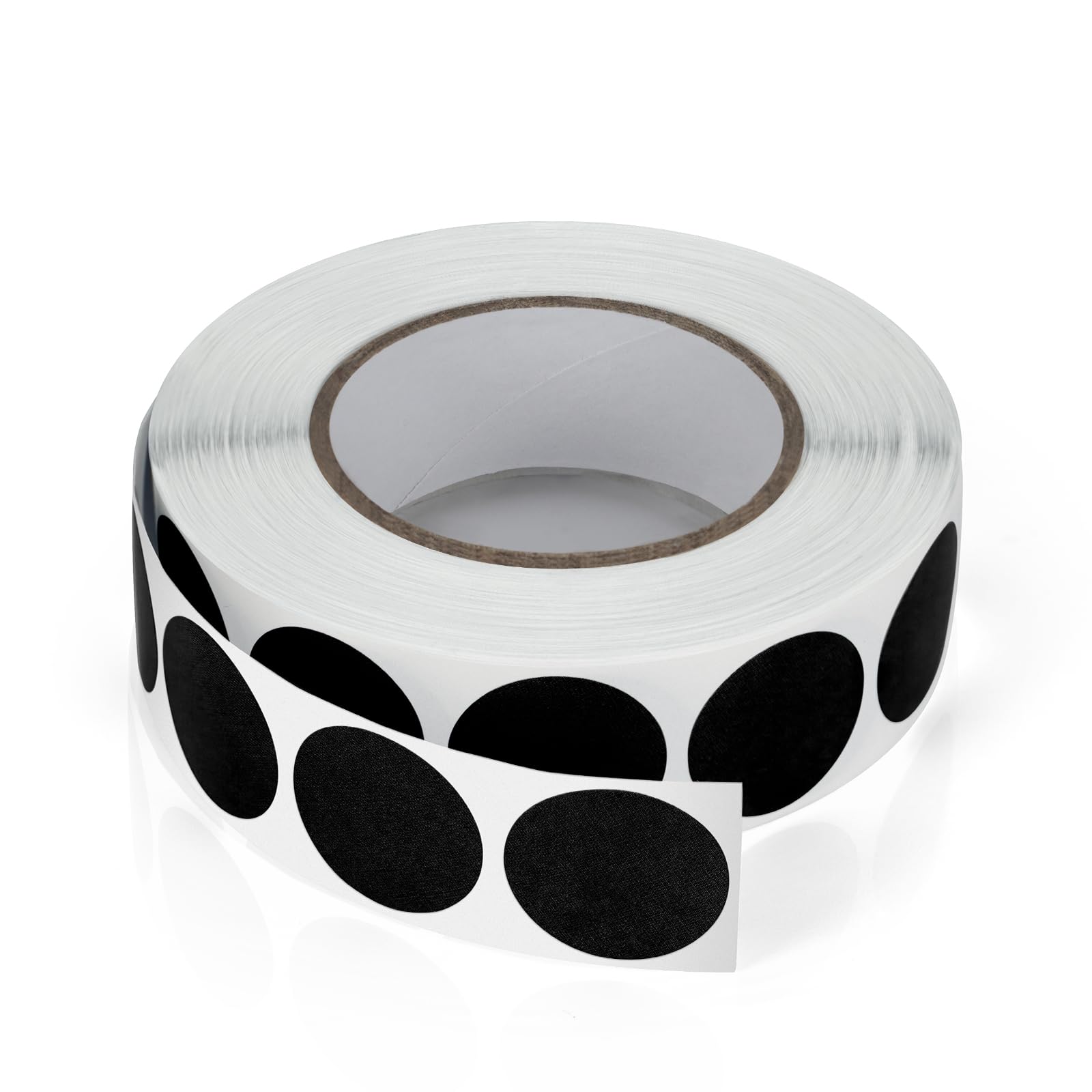 Meitaat Round Stickers Black 19 mm Circle Labels with Color Coding Dot Sticker Waterproof Removable Roll 1000 PCS
