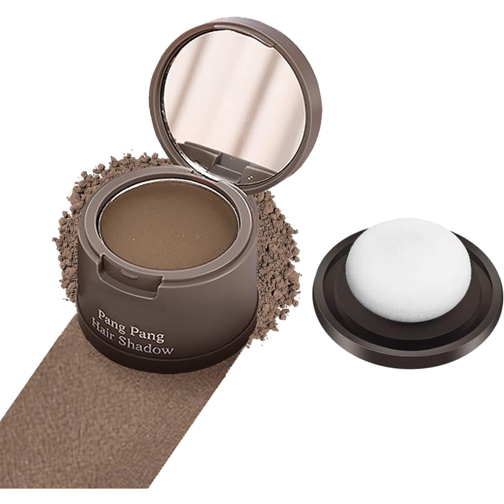 Hairline Powder Hair Shadow Powder,Natural Brown Hair Root Dye Shadow Cover, Instantly Windproof Sweatproof Hair Touch-Up for Thin Hair Grey Hairline Quick Cover Unisex