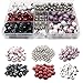 Fun-Weevz 100 Assorted Porcelain Beads for Jewelry Making Adults (Assorted 2)