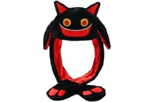 Focupaja Bunny Hat Jumping Hat Rabbit Hat with Moving Ears Animal Moving Ears