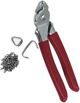 Bend Hog Ring Pliers 250 Rings 3 4 Kit For Automotive Upholstery Supplies Tools Amazon Com