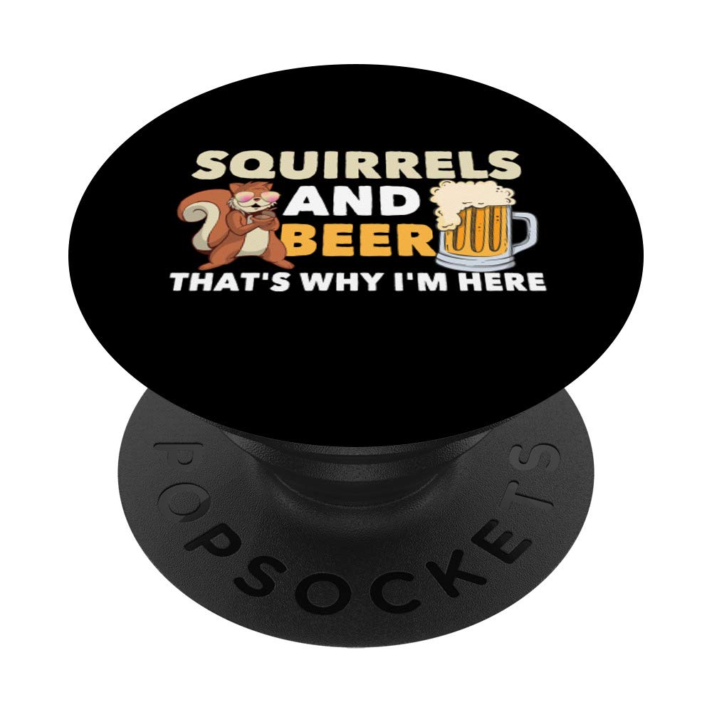 Squirrels & Beer Clothes Costume Gift Squirrel PopSockets Grip and Stand for Phones and Tablets