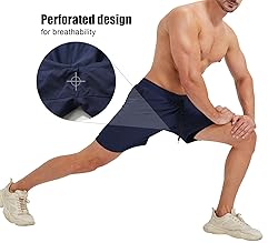 Surenow Men's Athletic Running Shorts Lightweight