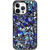 CASETiFY Impact iPhone 15 Pro Max Case [4X Military Grade Drop Tested / 8.2ft Drop Protection] - Aesthetic Prints - Deep Blue Crystal - Clear Black