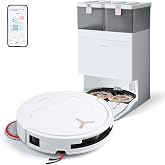 Yeedi by ECOVACS M12 MAX Plus Robot Vacuum and Mop, Adaptive Edge Cleaning | 25000Pa Suction, OZMO Turbo 2.0 Mopping, ZeroTangle 3.0 Tech, 167&deg;F Hot Water Wash, 113℉ Hot Air Dry, Auto Dispense Solution