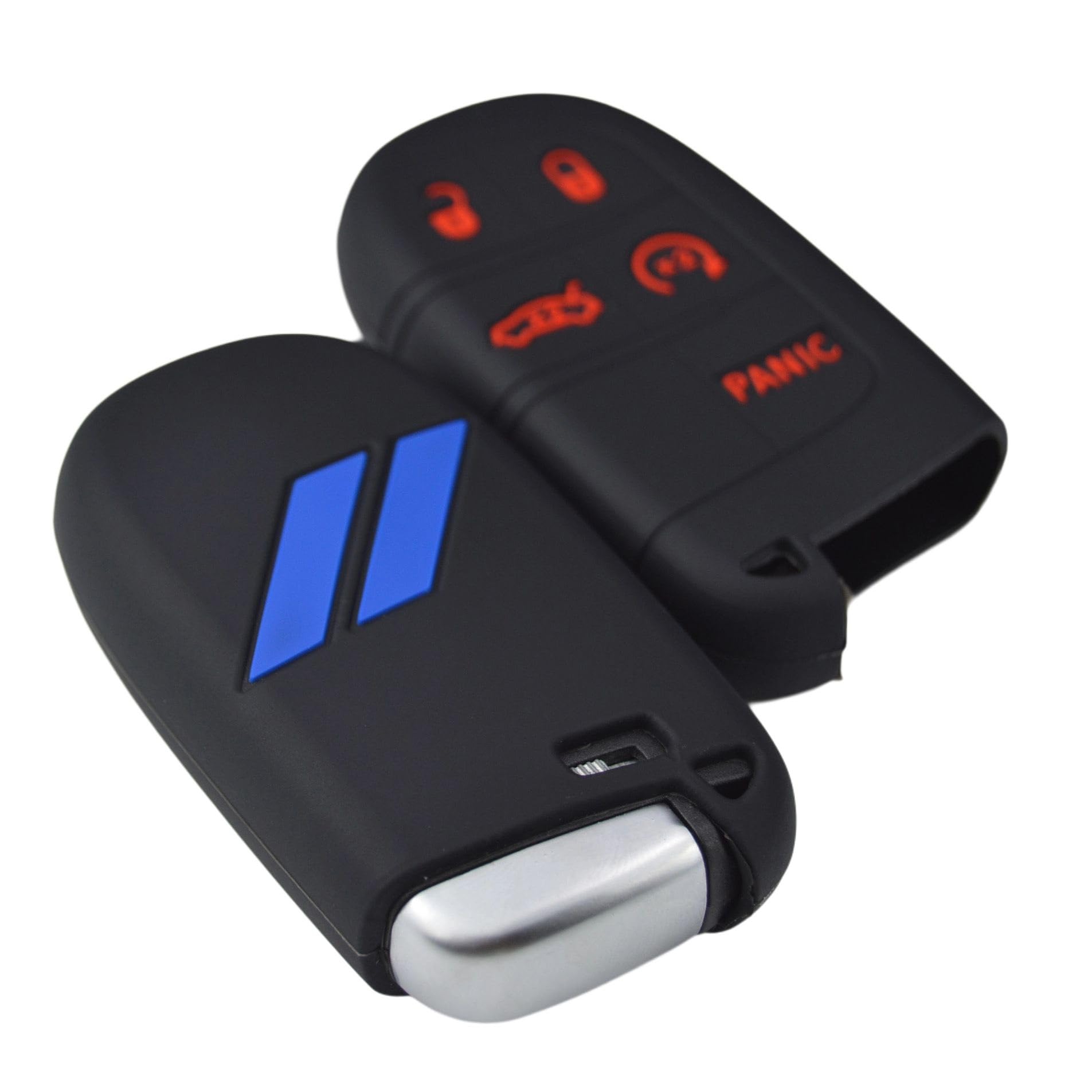 Photo 1 of // Slash Silicone Key Fob Cover Case Protector for Dodge Charger Challenger SRT Hornet R/T Dart Durango Journey Replacement Remote Keyless 5 Buttons Key Fob Case Accessories