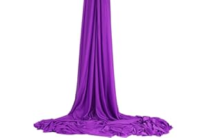 Wellsem Deluxe L:5.5 Yards W:3 Yard Pilates Yoga Flying Swing Aerial Yoga Hammock Silk Fabric for Yoga Bodybuilding(5mx2.8m)