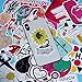 Cute Laptop Stickers for Teen Girl, 45 Pcs/Pack Cartoon Waterproof Vinyl Water Bottle Computer Notebook Car Skateboard Motorcycle Bicycle Luggage Guitar Bike Decal (Style - E)