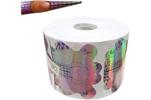 BeautyLeader 500PCS Stiletto Nail Tips Laser Nail Forms Gel Polish Extension Forms Acrylic Tips Nail Art Decoration DIY Nail Gel Curl