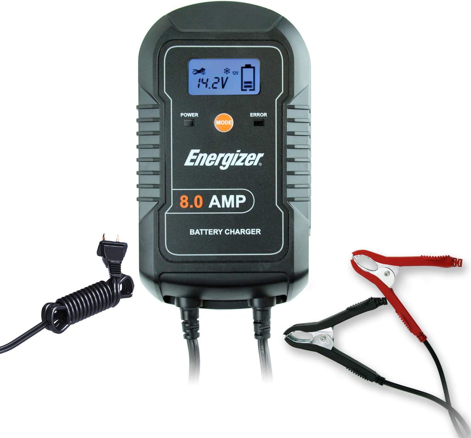 Energizer Enc8a Enc8a 8 Amp Battery Charger Maintainer Automotive Amazon Com