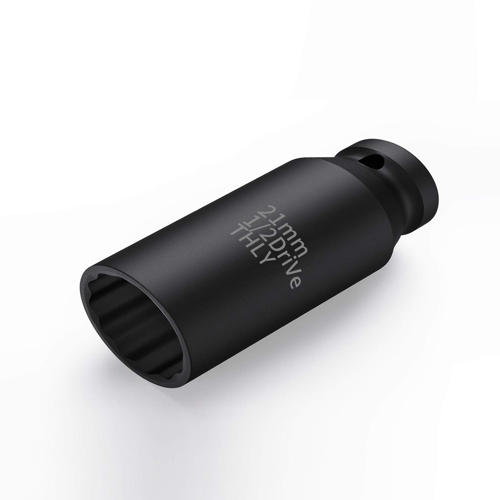 21mm Socket 1/2 Drive, 1/2 Inch Impact Metric 12-Point Deep Axle Nut Socket Set, CR-MO for Easy Removal of Axle Shaft Nuts (21MM)