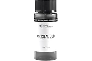 AROMA360 Hotel Collection Diffuser Oil-Crystal Oud-Aromatherapy Essential Fragrance Oil-Hints of Bergamot, Sweet Berries, Jasmine& Saffron-50ML 1.7 Fl oz