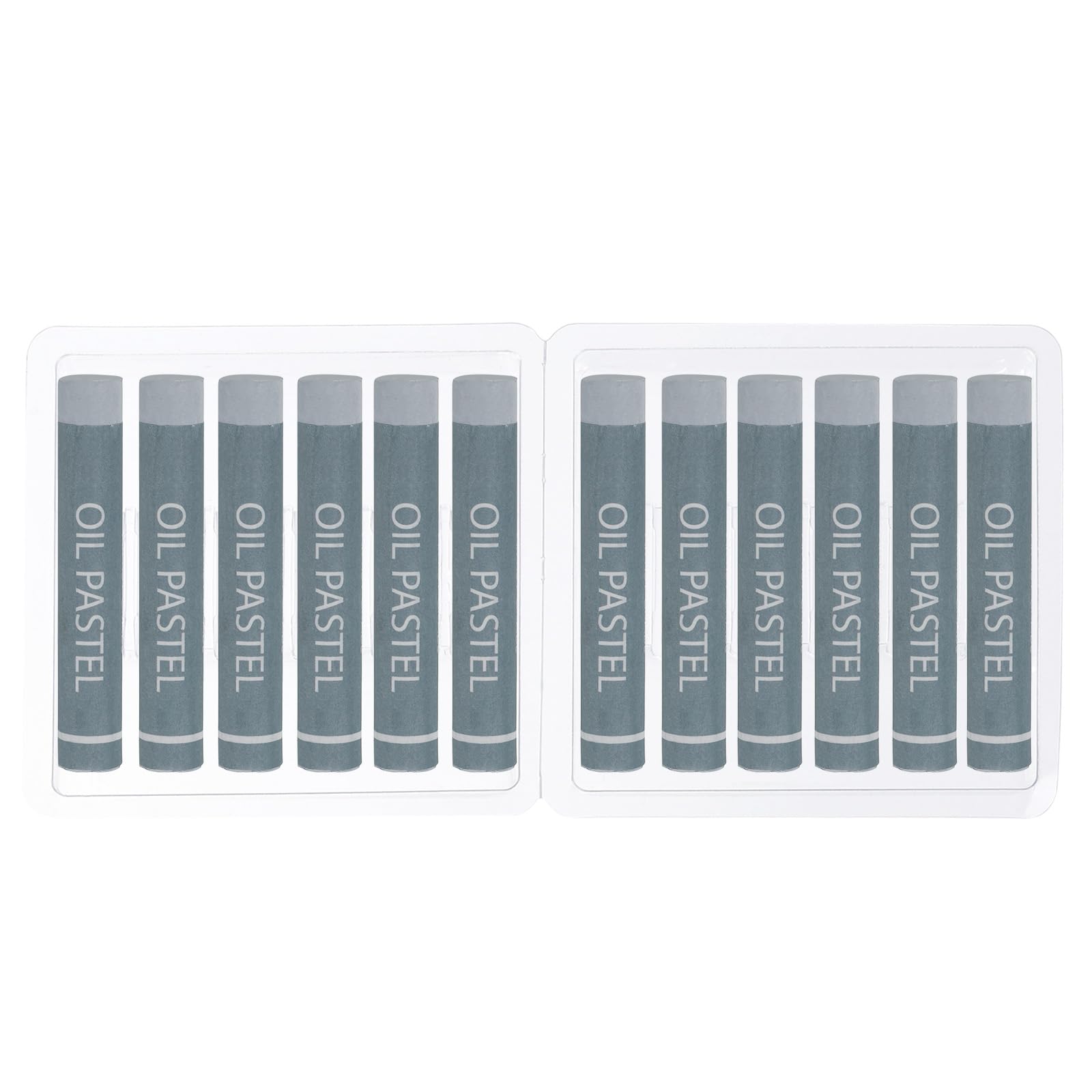 PATIKIL Gray Oil Pastels, 12Pcs Soft Oil Crayons Creamy Pastels Stick Art Supplies for Art Painting Drawing Blending Graffiti for Artists Beginners