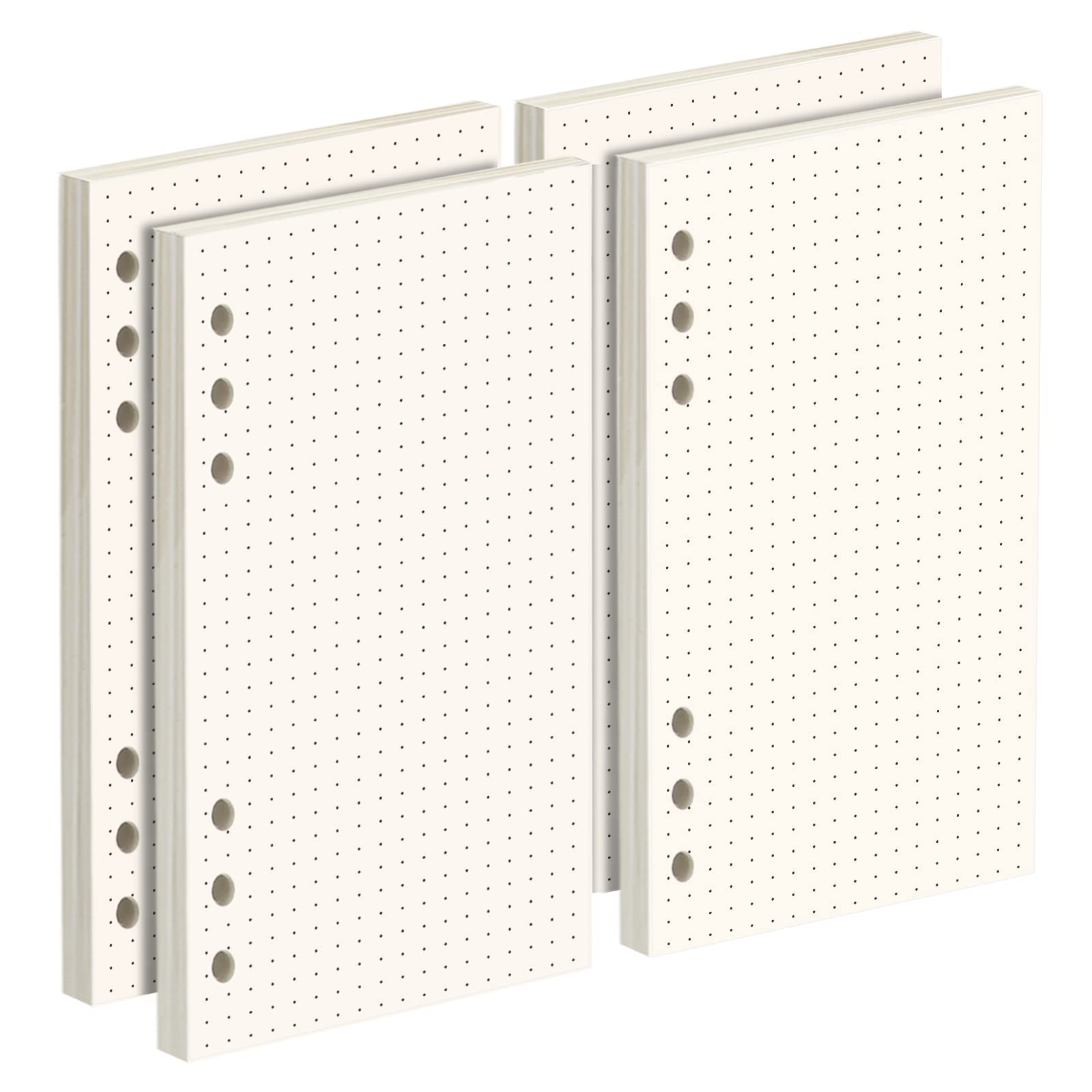 FANDAMEI 180 Sheets/360 Pages A6 Refills Dotted Paper, 100 GSM Personal Organiser Inserts for A6 Binder, 6-Hole Dot Paper, 171x94mm