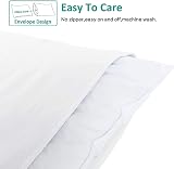 NTBAY 4 Pack Microfiber Pillowcases 50x75 cm White, Soft & Cozy view 3