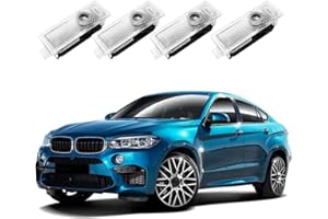 LBYYFCA High Definition LED Projection Welcome Light，Logo Projector Puddle Lights，Compatible with 1/3/4/5/6/7/x1/x2/x3/x4/x5/x6/x7/M/328i/28i/530i/528i/e92，Plug and Play (4PCS)