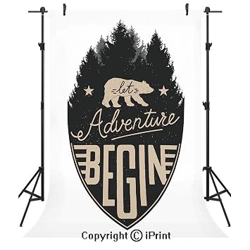 Amazon Com Cabin Decor Photography Backdrops Let Adventure