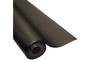 BODY SOLID Body-Solid Durable PVC Exercise Equipment Mat (RF34B) for Use on Carpet, Hardwood Floors, Concrete & More - Perfect for Exercising Bikes & Other Home Gym Equipments, 36"x48"