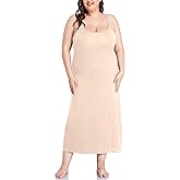 Papicutew Women's Full Slip for Under Dresses Plus Size Long Nightgown Cami Dress