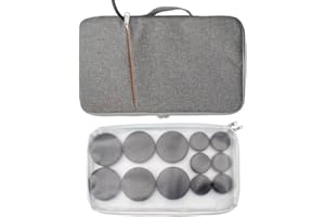 Goodtar Portable Hot Stones Massage Set with Warmer Kit with 12 PCS Basalt Stones/Rocks Massage Stone Kit Heater Bag for Rela