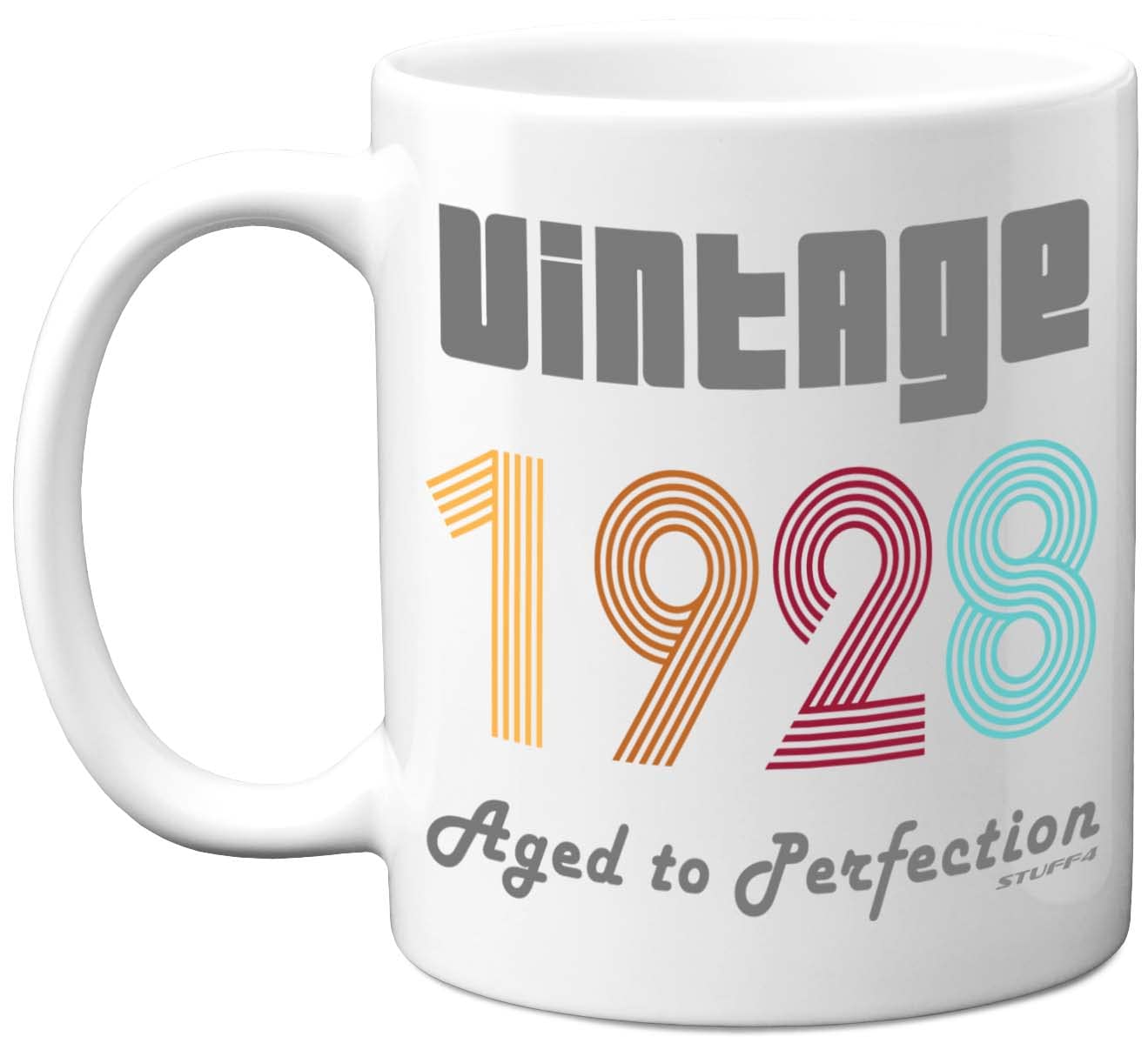 Stuff4 98th Birthday Gifts for Men Women - 1928 Vintage Coffee Mug, 11oz Ceramic Dishwasher Safe Mugs, Best Friend for Birthday or Christmas, Funny 98th Gifts Him Her