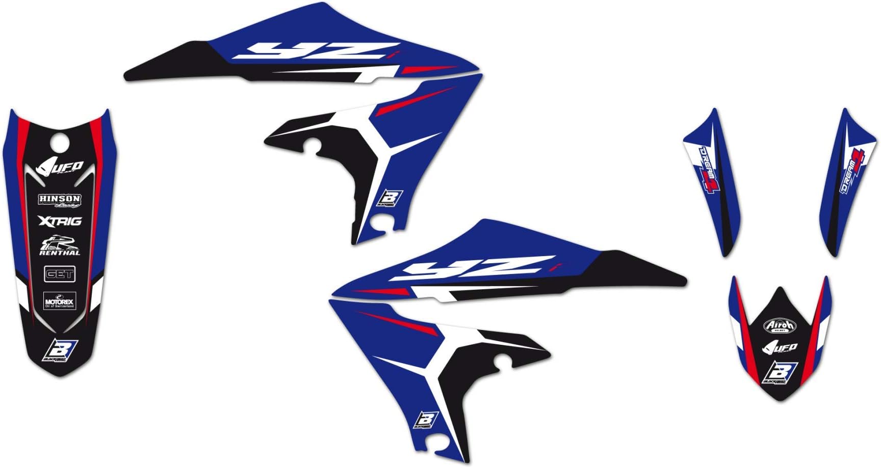 Blackbird Dream 4 Stickers Kit Yamaha Yzf 250 2019-2020 / Yzf 450 2018-2020