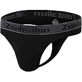 ZONBAILON Men's Thong Underwear G-Strings Silk Bikini Underwear Pouch Athletic Panties Pack M L XL 2XL