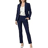 Marycrafts Women's Blazer Pant Suits Set Business Professional Workwear Suit