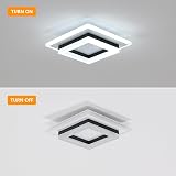 SENQIU 24W LED Ceiling Light Square Modern 6500K 2700LM 20x20 cm view 7