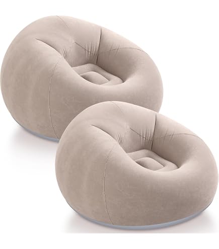 INTEX Inflatable Beanless Lounger Bag Chair – Grey (Used) Model 68579EP - View #3