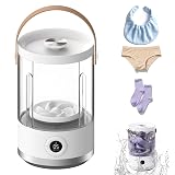 Asa Vea Portable Mini Washing Machine – Compact Small Washer for Underwear, Socks, Baby Clothes – Rechargeable Travel Washing Machine with 5/15 Min Modes, Type-C Charging