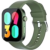 MOMAX Smart Watch for Men & Women, Bluetooth Calling, SpO2/Heart Rate Monitor, 100+ Sports Modes, Women's Health Tracking, IPX8 Waterproof, iOS Android Compatible