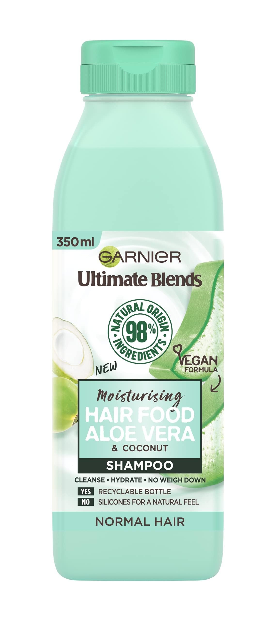 Garnier Ultimate Blends Aloe Vera Shampoo for Normal Hair, 350ml