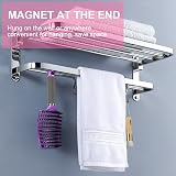 URAQT 2 Pcs Boar Bristle Paddle Hairbrush with Tail Comb Pink Purple view 4