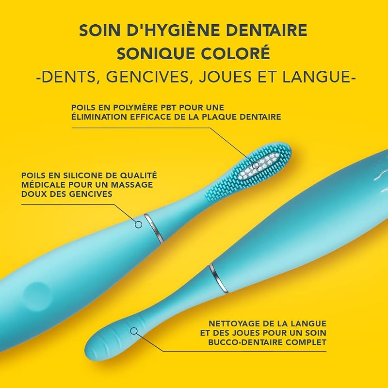 ISSA Kids Brosse À Dents Électrique Enfants 5-12 Ans, True Blue Pony