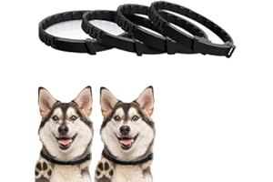 4-Pack Dog Calming Pheromone Collars – 60-Day Anxiety Relief, Adjustable & Waterproof Stops Stress, Barking & Destructive Beh