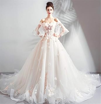Elegence Z Robe De Mariee Noble Blanc Haute Qualite En Organza V