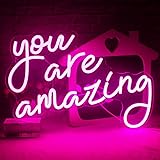 You Are Amazing Neon Sign Pink Usb Word Neon Lights