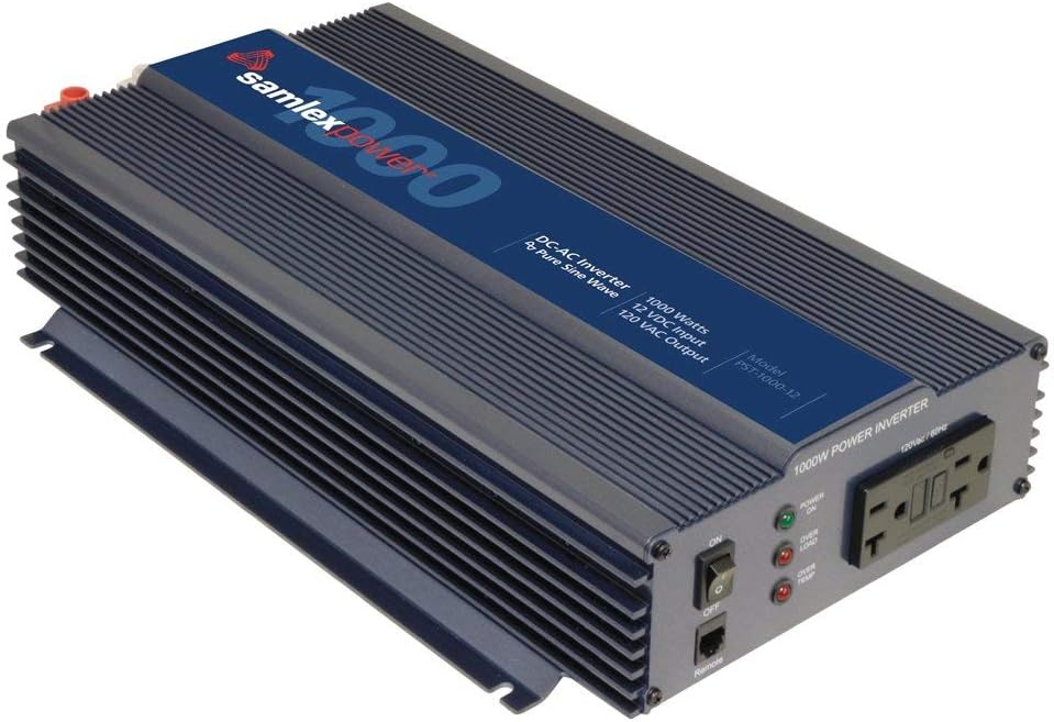 Samlex PST-1000-12 PST - Inversor de onda sinusoidal pura (1000 W)