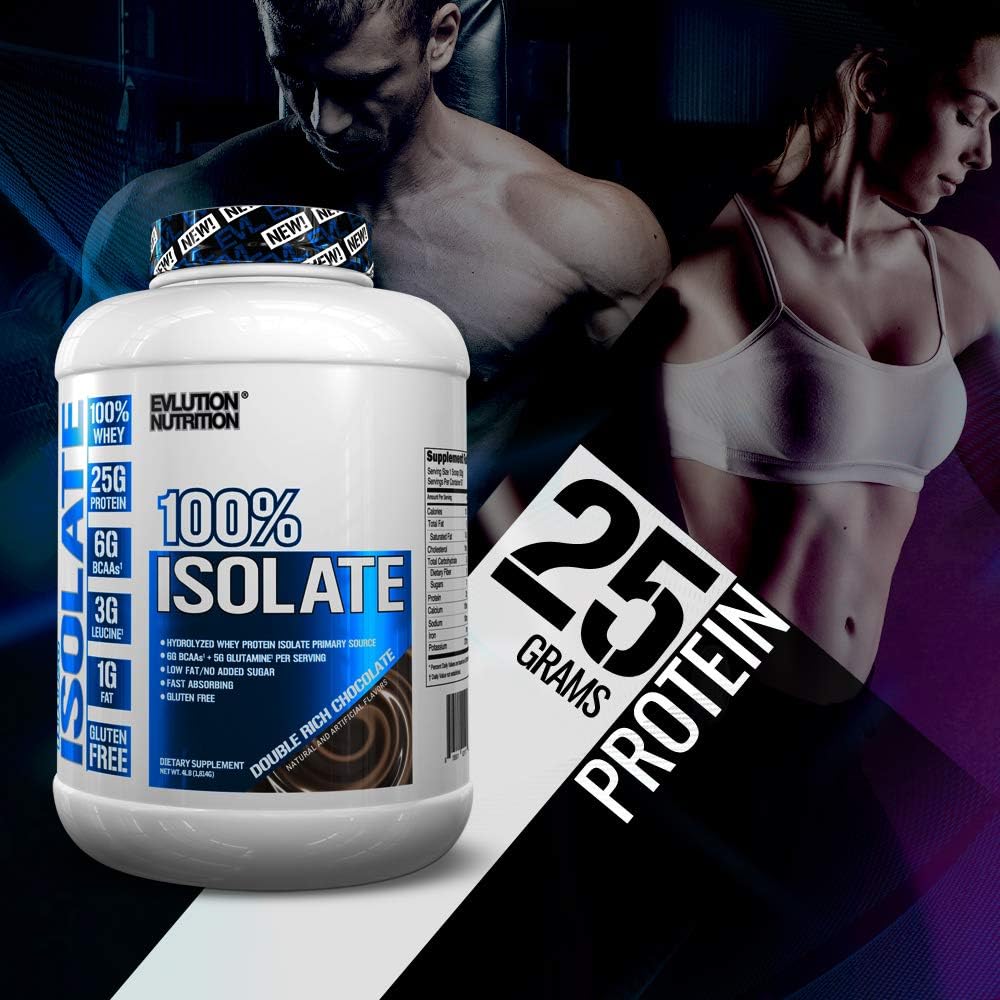 Evlution Nutrition 100 Isolate, Hydrolyzed Whey Isolate Protein Powder