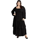 City Chic Women's Plus Size Dahlia Tiered Maxi Dress