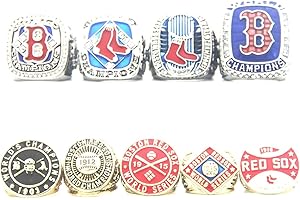 Valman Red'Sox 9-times world champions Rings set with Wooden box Bos championship ring Gifts for Mens Women Kids fatherS